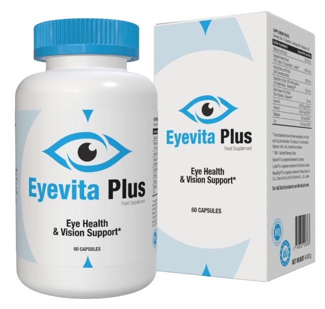 Eyevita Plus Bottle and Box Packaging